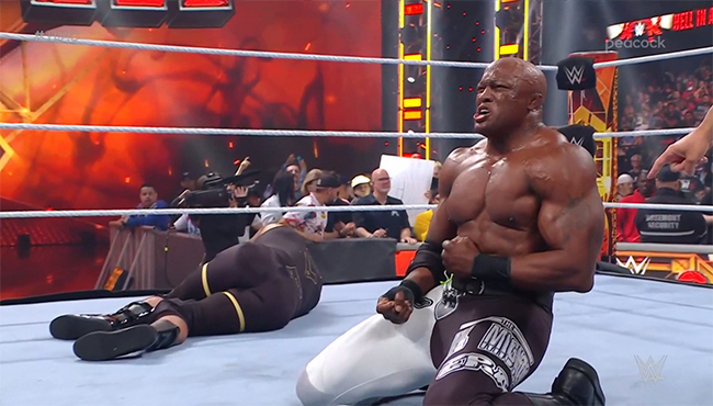 Bobby Lashley Defeats Mvp Omos At Wwe Hell In A Cell Clips Mania