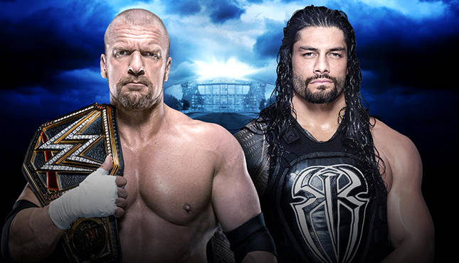Roman Reigns Triple H WrestleMania 32