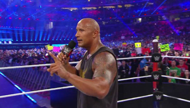 The Rock WrestleMania 32 Dwayne Johnson