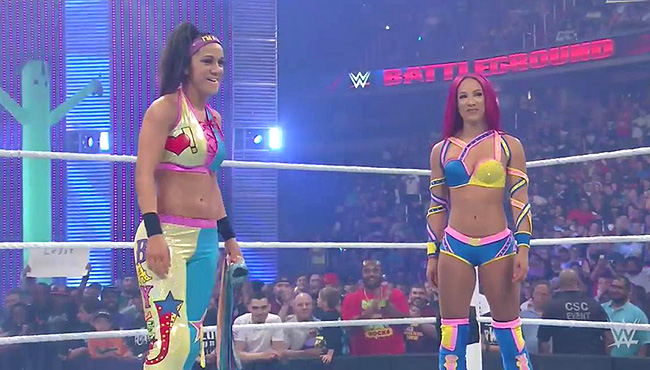 Sasha Banks and Bayley - Battleground 2016