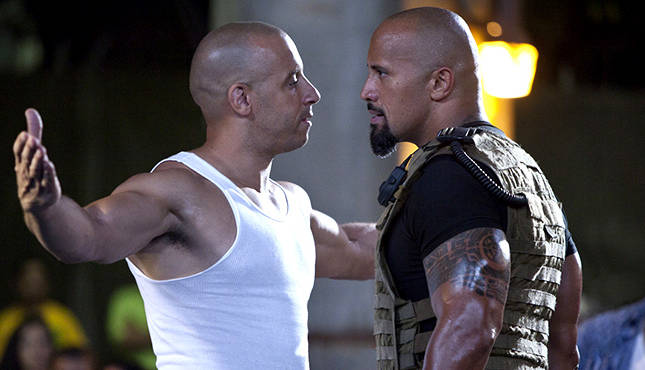 Vin Diesel The Rock Fast Five Fast & Furious Dwayne Johnson