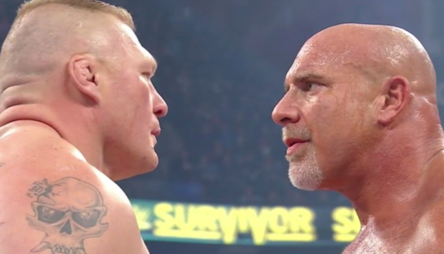 Survivor Series Goldberg Brock Lesnar