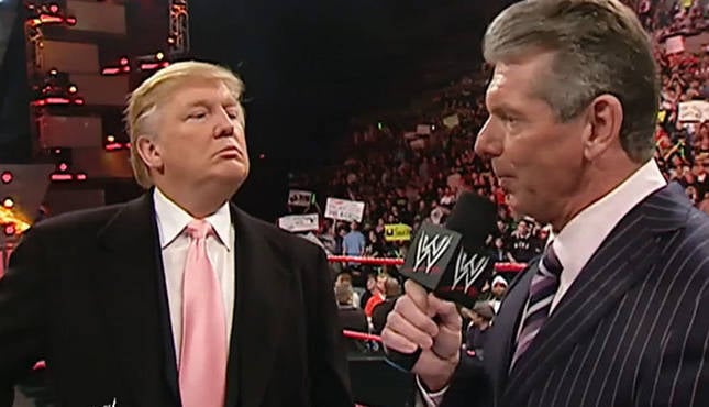 President Donald Trump WWE Vince McMahon