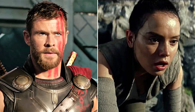 Which Trailer Did It Better: Thor Ragnarok or Star Wars: The Last Jedi ...