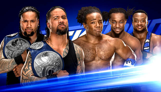 The Usos The New Day Summerslam Tag Team Titles