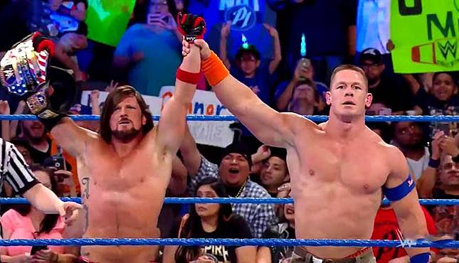 AJ Styles John Cena Smackdown 71117