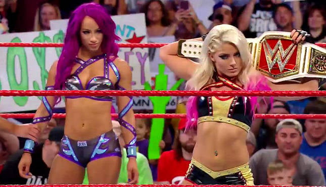 WWE Sasha Banks Alexa Bliss Great Balls of Fire