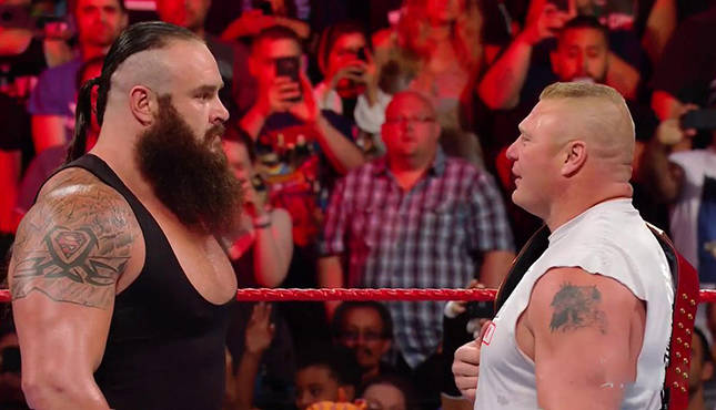 Brock Lesnar Braun Strowman Raw No Mercy