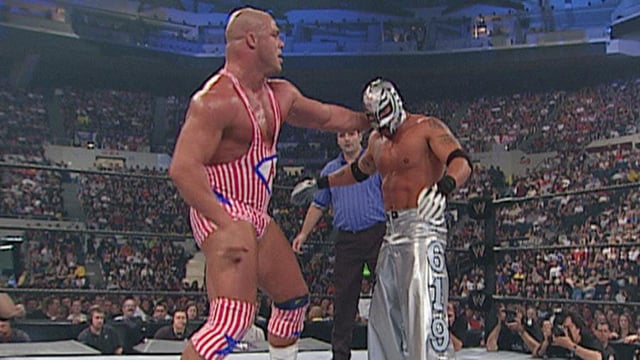 Kurt Angle Rey Mysterio WWE Summerslam 2002