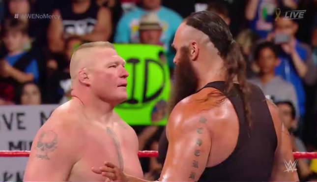 Brock Lesnar Braun Strowman WWE No Mercy