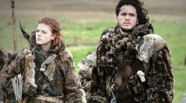 Game of Thrones Jon Snow Ygritte Kit Harington Rose Leslie