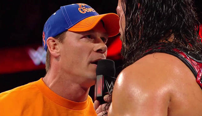 Cena/Reigns John Cena Roman Reigns WWE Raw