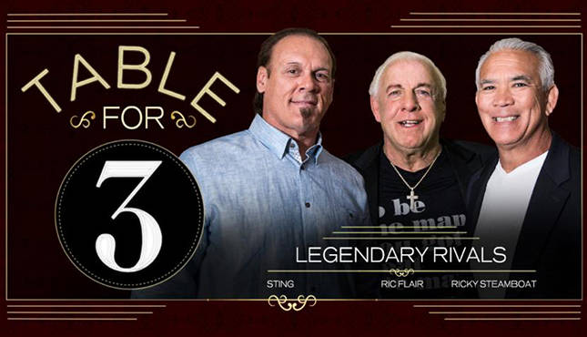 Table For 3 Ric Flair Ricky Steamboat Sting