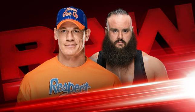 John Cena Braun Strowman WWE RAW