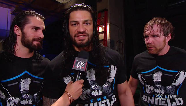The Shield - Roman Reigns Seth Rollins Dean Ambrose Raw 100917-2