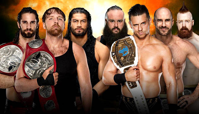 The Shield WWE TLC Miz Cesaro Sheamus Braun Strowman