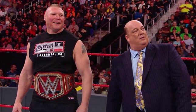 Paul Heyman Brock Lesnar Raw