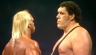 WWE WrestleManias WWF WWE WrestleMania III Andre the Giant Hulk Hogan WrestleMania's Hulk Hogan’s