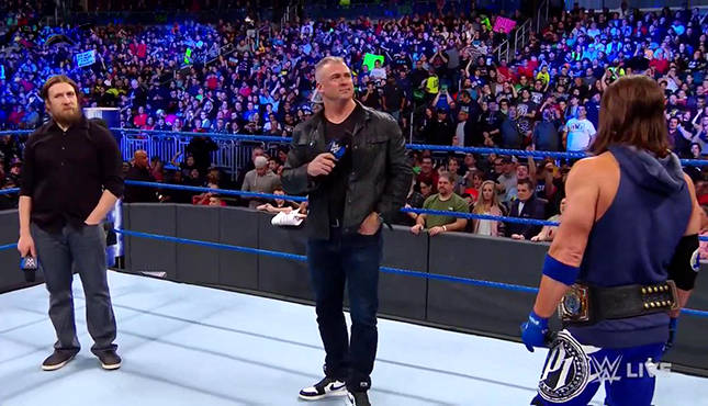 Smackdown Live Daniel Bryan Shane McMahon AJ Styles