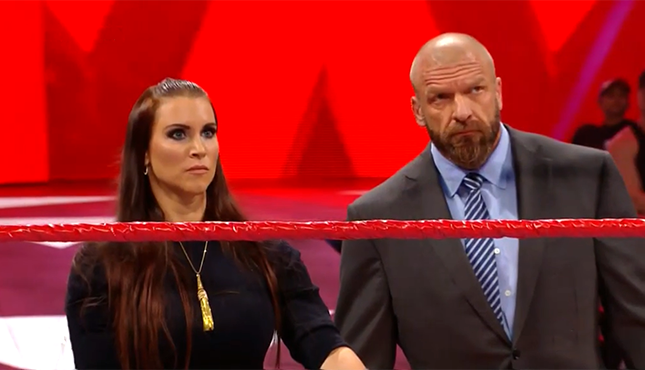 WWE Stephanie McMahon Triple H The Authority Raw 22618