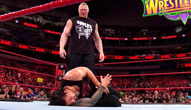 Brock Lesnar Roman Reigns Raw