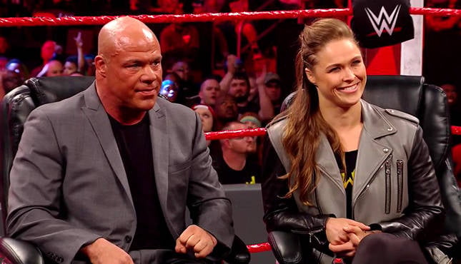 Ronda Rousey Kurt Angle Raw 4218