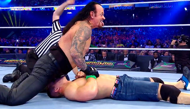 WWE Undertaker John Cena WrestleMania 34