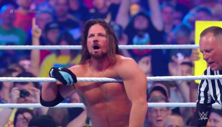 AJ Styles WrestleMania 34