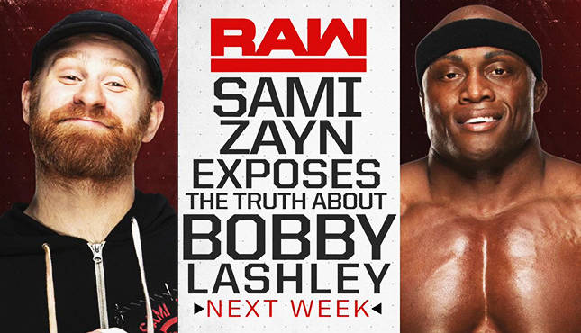 Sami Zayn Bobbly Lashley Raw 52118