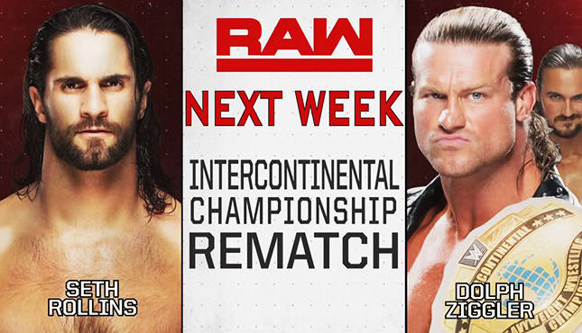 Seth Rollins Dolph Ziggler Raw