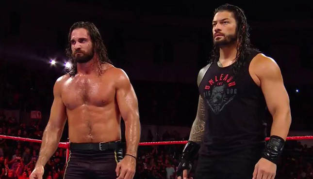 Seth Rollins Roman Reigns Raw 62518