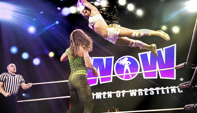 AXS TV WOW-Women of Wrestling WOW Action - The All Natural Khloe Hurtz leaps onto Jungle Grrrl - 06.18 (web), David McLane, Impact, David McLane