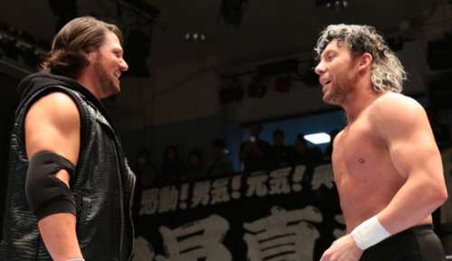 WWE NJPW AJ Styles Kenny Omega