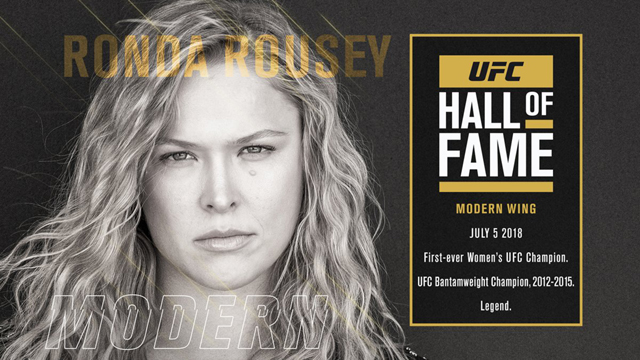 ronda rousey UFC Hall of fame