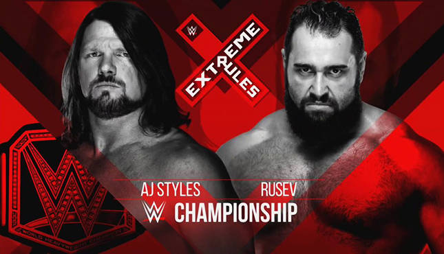 Rusev AJ Styles WWE Extreme Rules