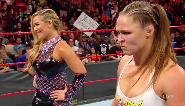 Ronda Rousey Natalya RAW 8618