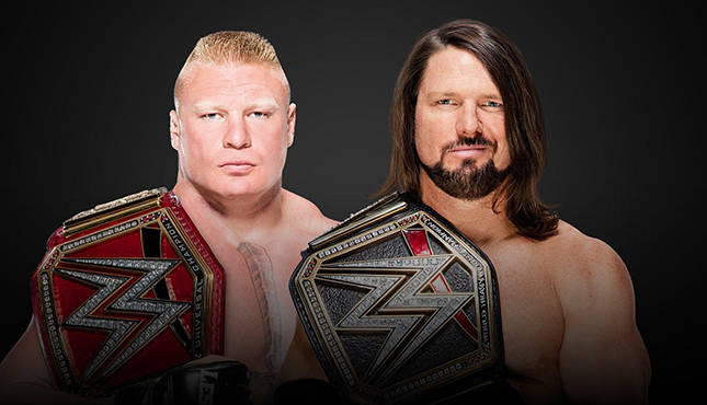 WWE AJ Styles Brock Lesnar Survivor Series Champion