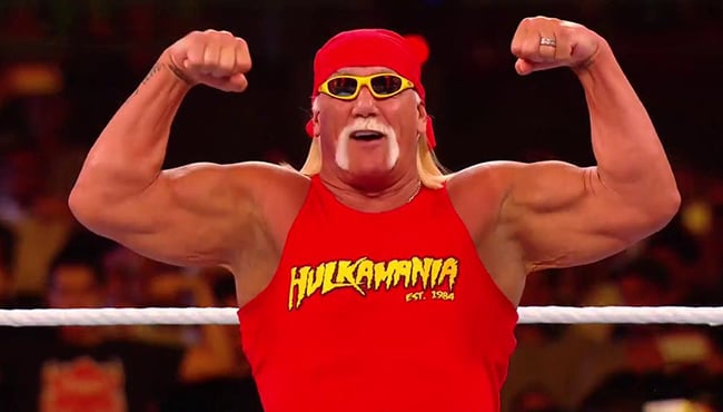 Hulk Hogan Flexing Biceps