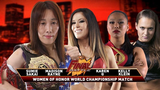 Women Of Honor Title Match Official For Roh Final Battle 411mania 
