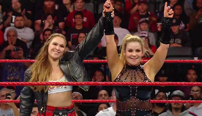 Natalya Ronda Rousey WWE Raw