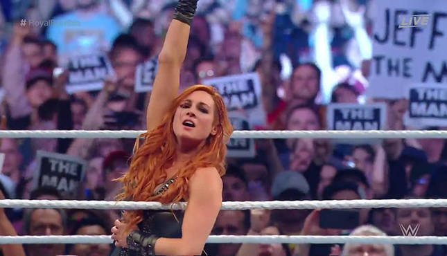 WWE star Becky Lynch suffered nip slip during live TV event, fans