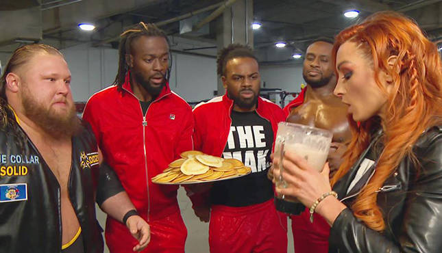 Heavy-Machinery-Becky-Lynch-New-Day-Smackdown Kofi Kingston