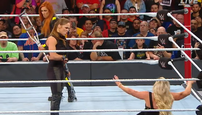 Becky Lynch Ronda Rousey Elimination Chamber