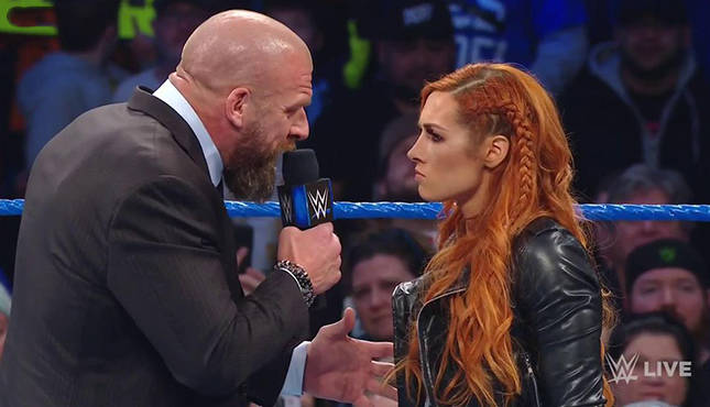 Triple H Becky Lynch WWE Smackdown 2-5-19