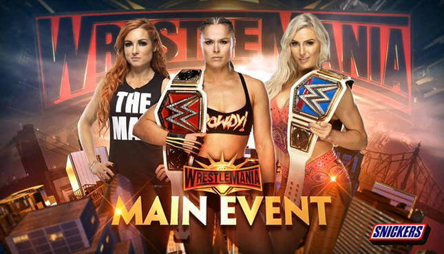 Becky Lynch Ronda Rousey Charlotte Flair WrestleMania 35