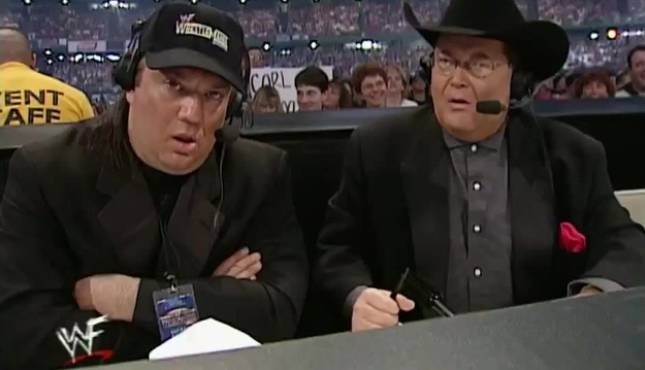 Paul Heyman Jim Ross WrestleMania X-7