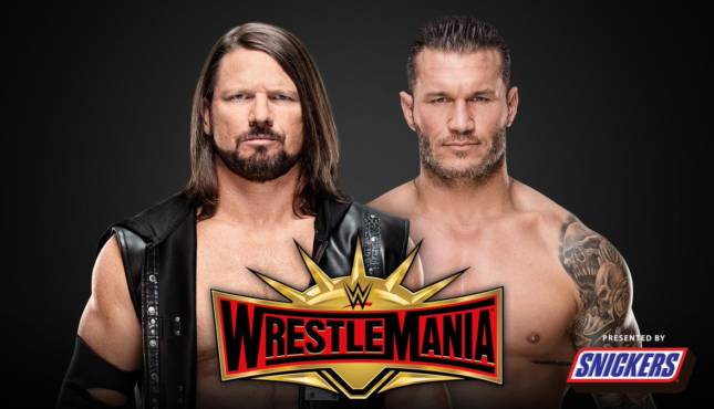 AJ Styles Randy Orton Wrestlemania