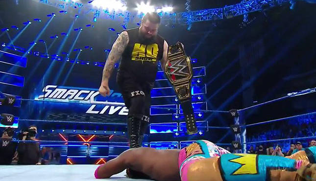 Kevin Owens Kofi Kingston Smackdown 4-23-19