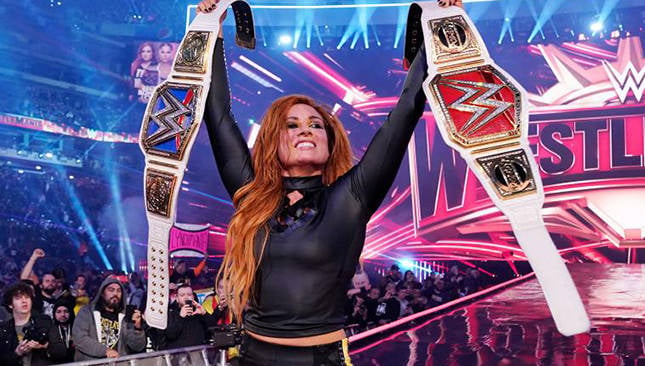 WWE's Becky Lynch back 'in the ring' training after a year out for