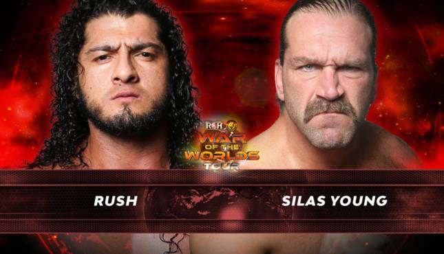 Rush Vs Silas Young Added To Roh War Of The Worlds 411mania